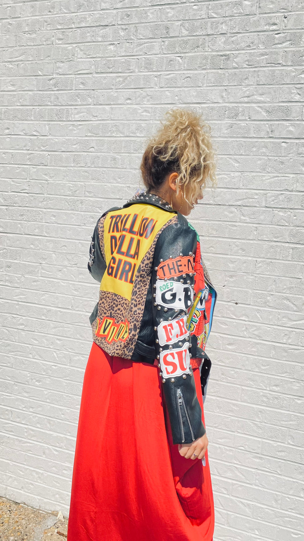 Trillion Dollar Girl Leather Jacket
