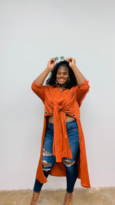 Trench Back Tunic
