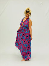 Load image into Gallery viewer, Raspberry Halter Maxi Dress