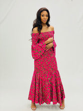 Load image into Gallery viewer, Printed Off The Shoulder Maxi